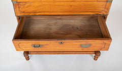 Mid 19th Century Chinese Export Camphorwood One Piece Campaign Chest