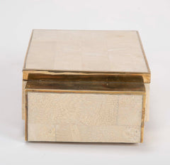 Tessellated Marble & Brass Box