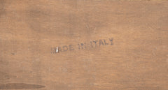 Italian Campaign Chest of Drawers with Olive Wood Veneer, Mid-20th Century
