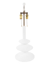 Pair of Waxed Plaster Lamps