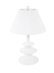 Pair of Waxed Plaster Lamps