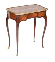 Louis XV Marquetry Veneered Bronze Mounted Side Table