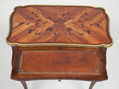 Louis XV Marquetry Veneered Bronze Mounted Side Table