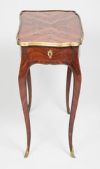 Louis XV Marquetry Veneered Bronze Mounted Side Table