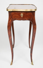 Louis XV Marquetry Veneered Bronze Mounted Side Table