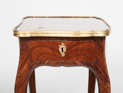 Louis XV Marquetry Veneered Bronze Mounted Side Table