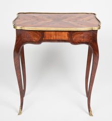 Louis XV Marquetry Veneered Bronze Mounted Side Table