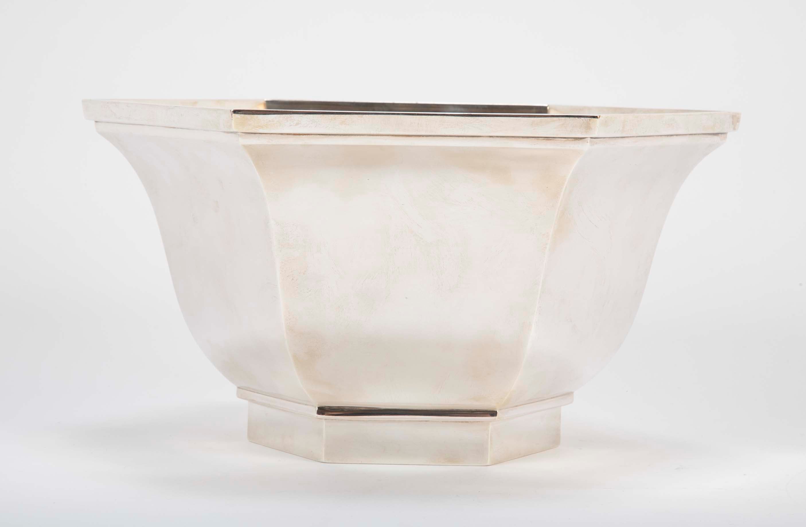Hexagonal Sterling Silver Bowl for Tiffany & Co.