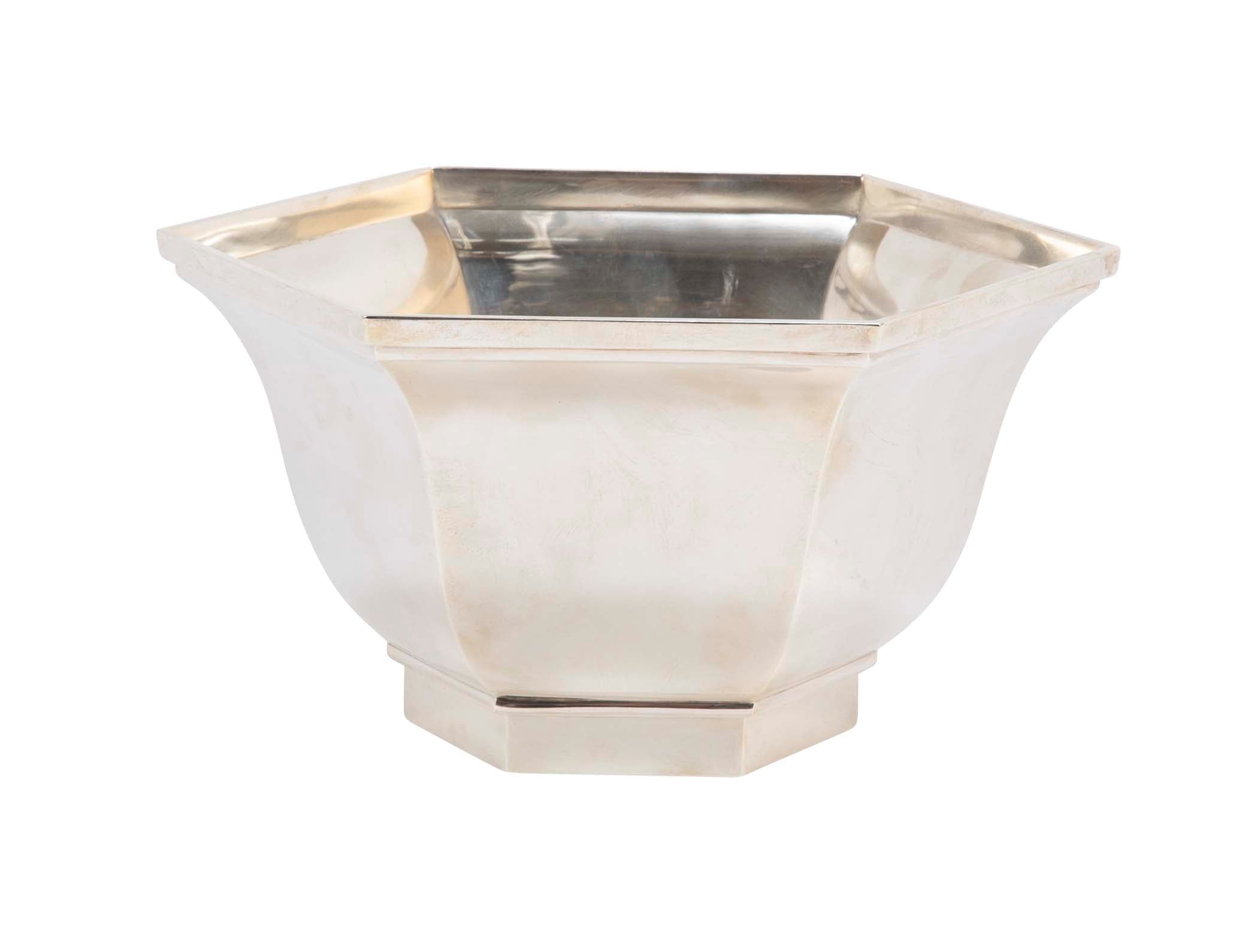 Hexagonal Sterling Silver Bowl for Tiffany & Co.