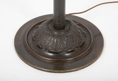 An Early 20th Century Patinated Bronze Height Adjustable Floor Lamp
