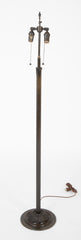 An Early 20th Century Patinated Bronze Height Adjustable Floor Lamp