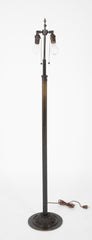 An Early 20th Century Patinated Bronze Height Adjustable Floor Lamp