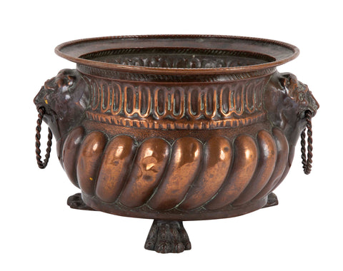Dutch Patinated Copper Jardiniere in the Baroque Style