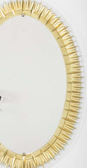 Gilt and Etched Mirror by Crystal Art, Circa 1950