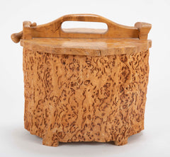 Burl Wood Artisan Container