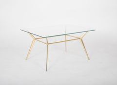 Brass Side or Coffee Table by Gino Sarfatti