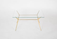 Brass Side or Coffee Table by Gino Sarfatti