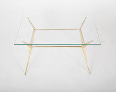 Brass Side or Coffee Table by Gino Sarfatti