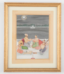 Moonlit Courtship Gouache on Paper