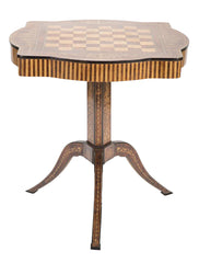 Italian Signed Sorrento Tilt Top Games Table