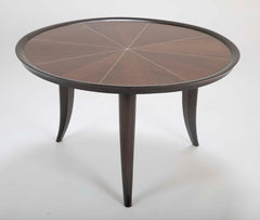 Art Deco Style Coffee Table Inlaid with Faux Ivory