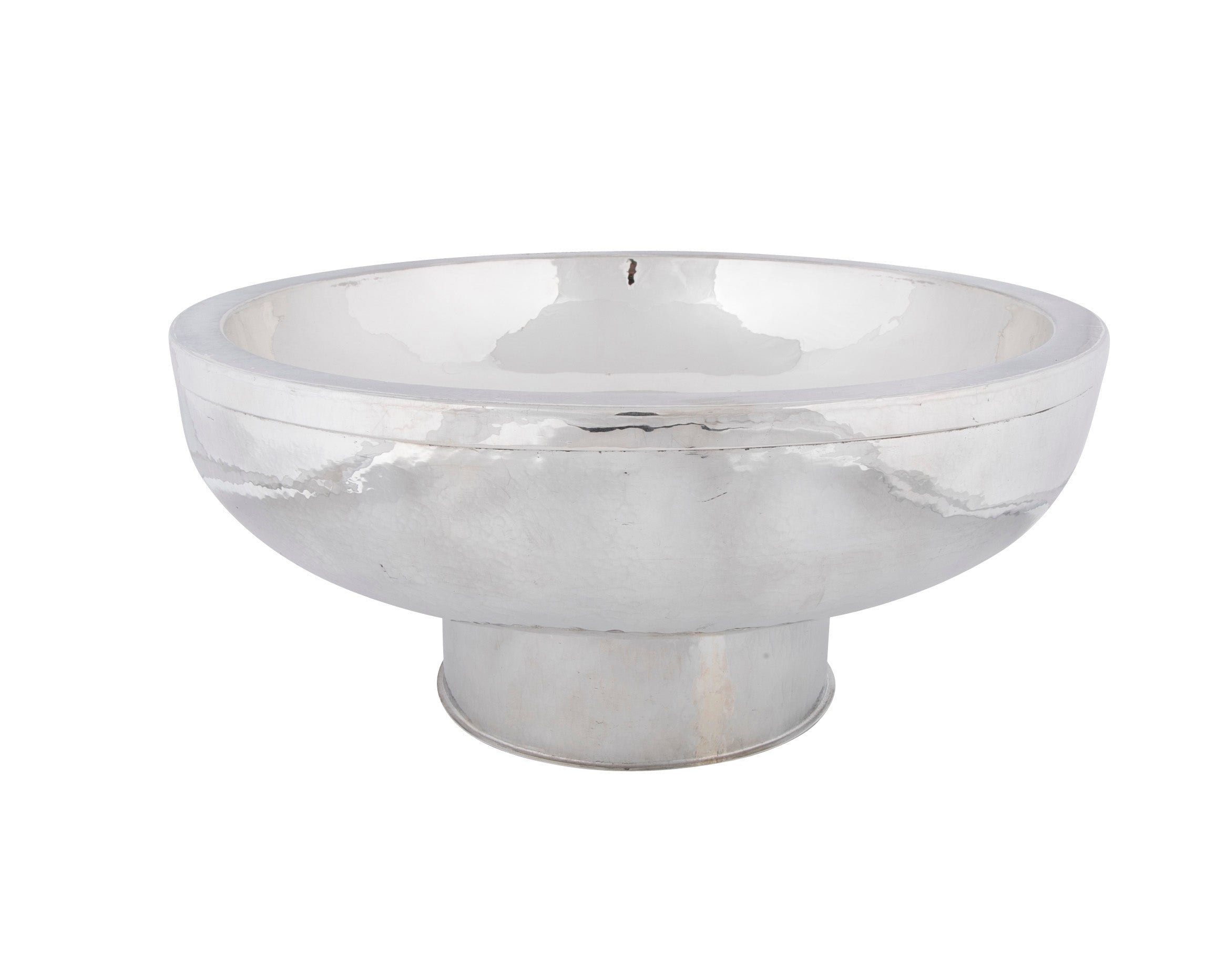 Sterling Silver Double Walled Hand-Hammered Bowl by Graziella Laffi