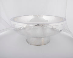 Sterling Silver Double Walled Hand-Hammered Bowl by Graziella Laffi