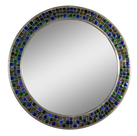 Colorful Round Tikria Mirror