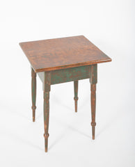 An American Painted and Splayed Leg Table