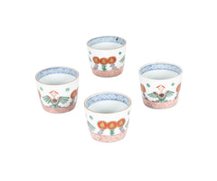 Four 19th Century Japanese Phoenix Tea Cups