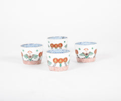 Four 19th Century Japanese Phoenix Tea Cups