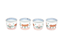 Four 19th Century Japanese Phoenix Tea Cups