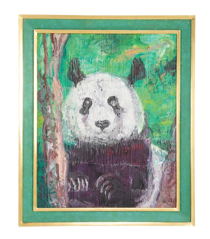 "Panda" Oil on Canvas by Hunt Slonem