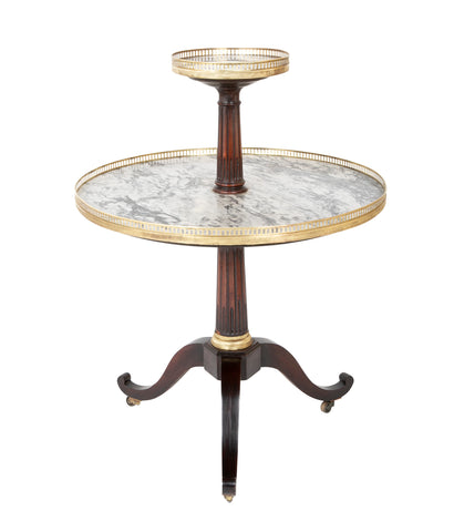 Directoire Two Tier Marble Top Serviteur