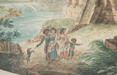 18th Century Italian"Capriccio" Watercolor