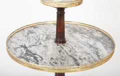 Directoire Two Tier Marble Top Serviteur