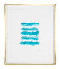 "Ocean" Aquatint in Colors on Wove Paper by Mary Heilmann