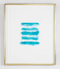 "Ocean" Aquatint in Colors on Wove Paper by Mary Heilmann
