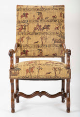 A French Louis XIII Style Walnut Arm Chair