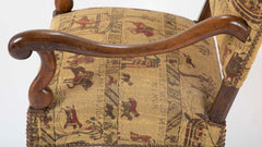 A French Louis XIII Style Walnut Arm Chair