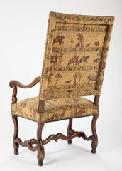 A French Louis XIII Style Walnut Arm Chair