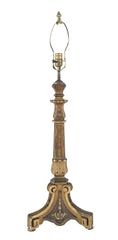 Italian Carved Gilt Wood Lamp