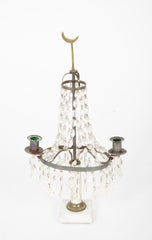 Pair of 19th Century French Moorish Crystal Candelabras.