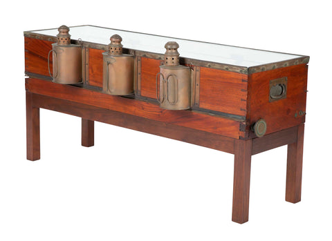 Rare, Possibly a Tradesman's Sample, of a Late 19th Century Nautical Chart Holder