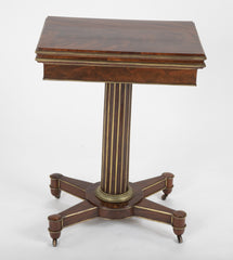 Baltic Mahogany and Brass Mounted Games Table