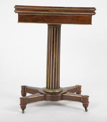 Baltic Mahogany and Brass Mounted Games Table