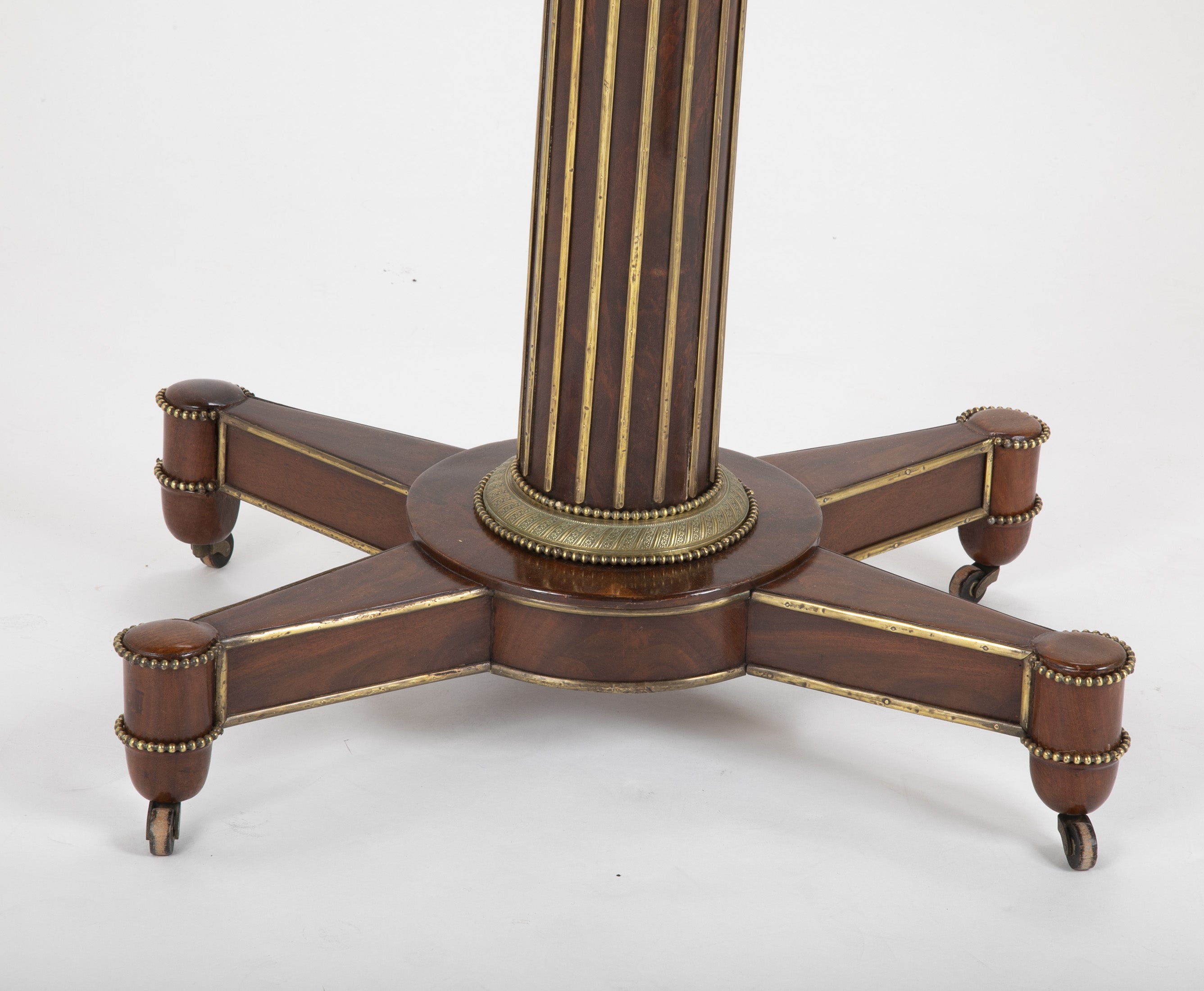 Baltic Mahogany and Brass Mounted Games Table