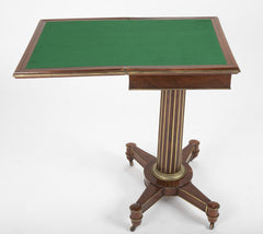 Baltic Mahogany and Brass Mounted Games Table