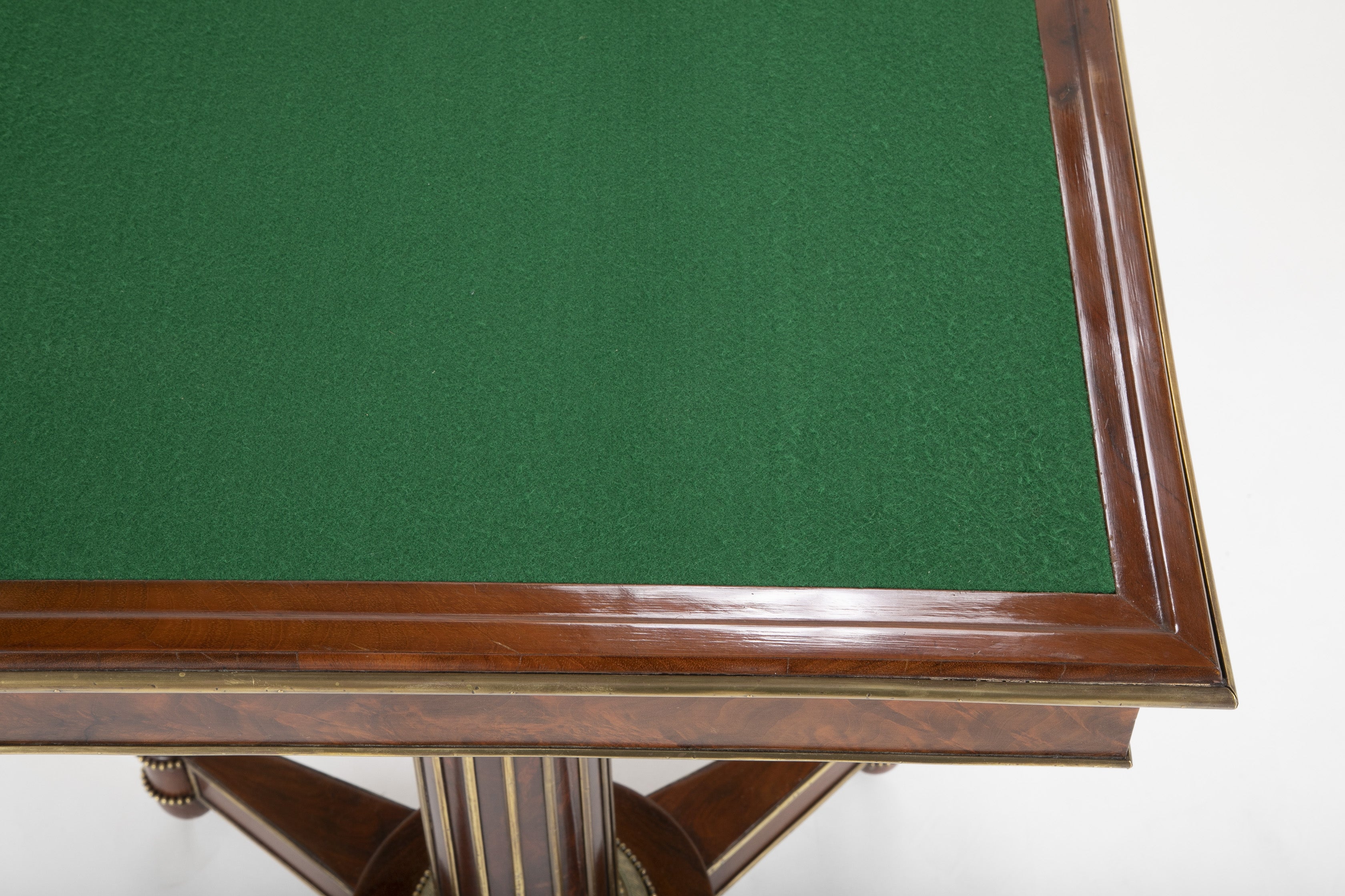 Baltic Mahogany and Brass Mounted Games Table