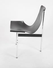 Set of Six T Dining Chairs Designed by Katavolos & Littell & Kelley